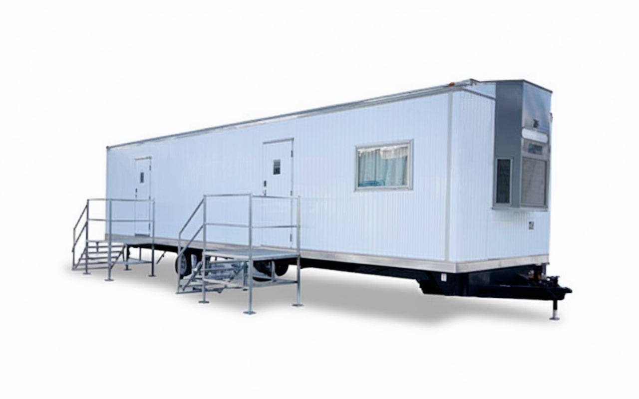 our office trailers are built to be durable and weather-resistant